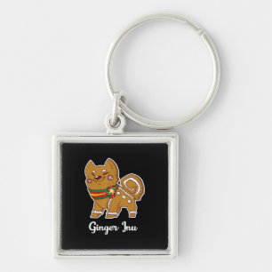 Gingerbread shiba inu   Hundeschenk für Weihnachte Schlüsselanhänger