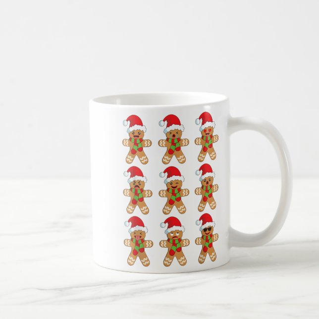 Gingerbread Shirt Funny Niedlich Weihnachten Lebku Kaffeetasse (Rechts)