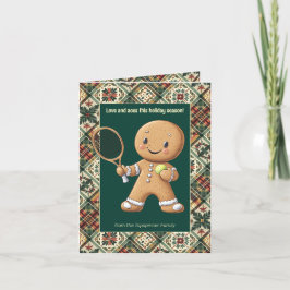 Gingerbread Tennis Grand Slam 🎾 Sondertext 🎄 Feiertagskarte