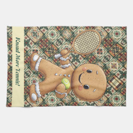 Gingerbread Tennis Grand Slam 🎾 Sondertext 🎄 Geschirrtuch