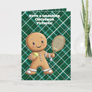Gingerbread Tennis Grand Slam 🎾 Sondertext 🎄 Karte
