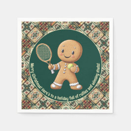 Gingerbread Tennis Grand Slam 🎾 Sondertext 🎄 Serviette