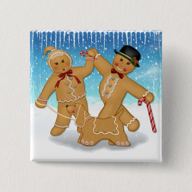 Gingerbread Trio Button (Vorderseite)
