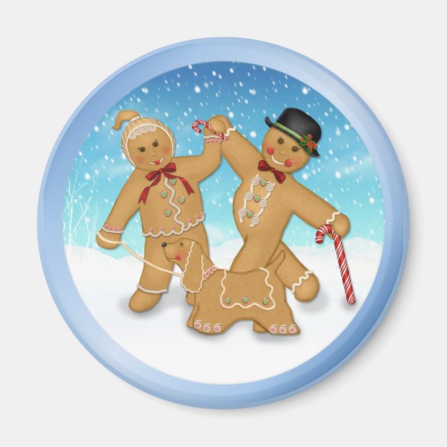 Gingerbread Trio Magnet (Vorne)