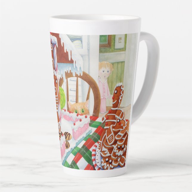 GINGERBREAD ÜBERRASCHENDE hohe Latte-Tasse Milchtasse (Rechte Ecke)
