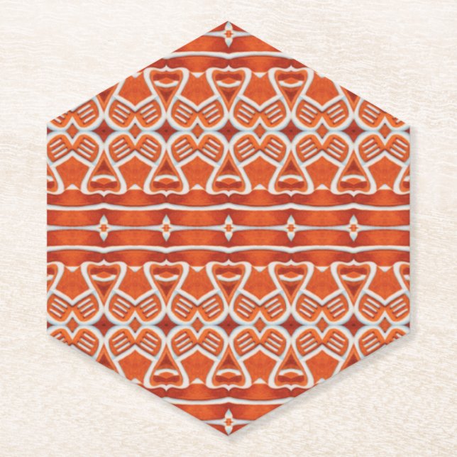 GINGERBREAD Untersetzer mit Hexagon-Spitze (Vorderseite)