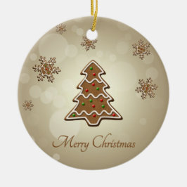 Gingerbread Weihnachtsbaum Keramik Ornament