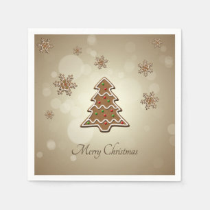 Gingerbread Weihnachtsbaum Serviette