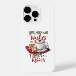 Gingerbread Wishes and Mistletoe Kisses Christmas iPhone 14 Pro Max Hülle