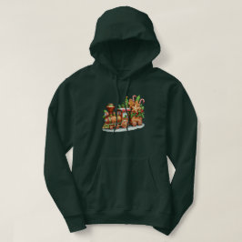 Gingerbread Zug Holiday Herren Hoodie