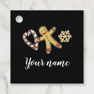 Gingerbreadman-Liebe Geschenkanhänger