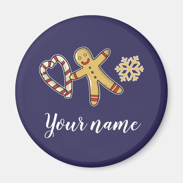 Gingerbreadman-Liebe Magnet (Vorne)