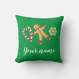 Gingerbreadman Liebe Throw Kissen