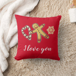 Gingerbreadman Liebe Throw Kissen