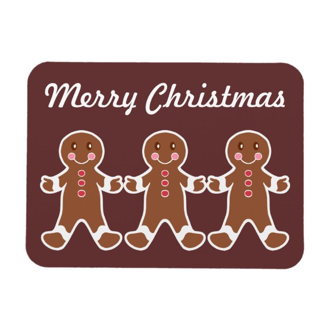 Gingerbrei Christmas Magnet (Horizontal)
