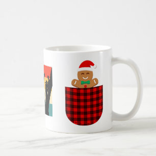 Gingerbrei Cookie Buffalo Red Kariert Cket Christm Kaffeetasse