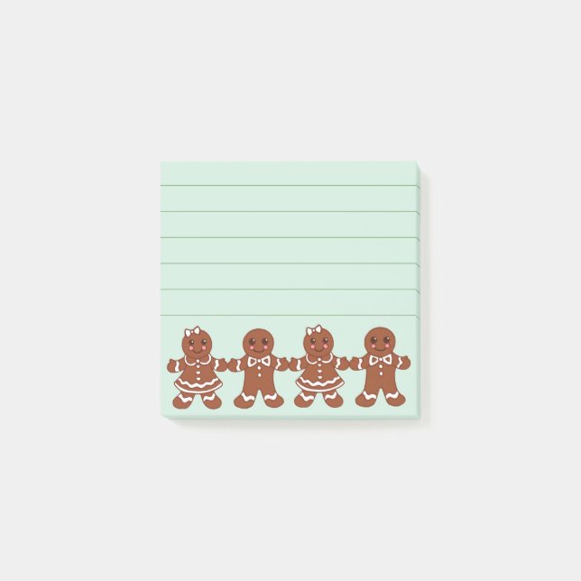 Gingerbrei Girls Boys Post It Notes Post-it Klebezettel (Vorderseite)