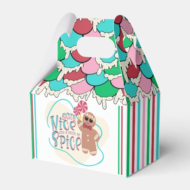 Gingerbrei House Christmas Gastgeschenk Box Geschenkschachtel (Vorderseite)