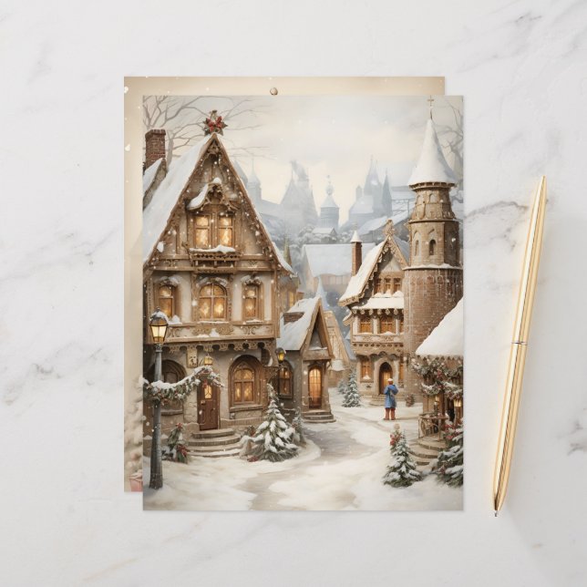 Gingerbrei House Weihnachtsbuch (Vorderseite/Rückseite Beispiel)