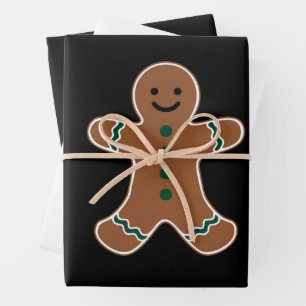 Gingerbrei Man Body Kostüm für Weihnachten Geschenkpapier Set