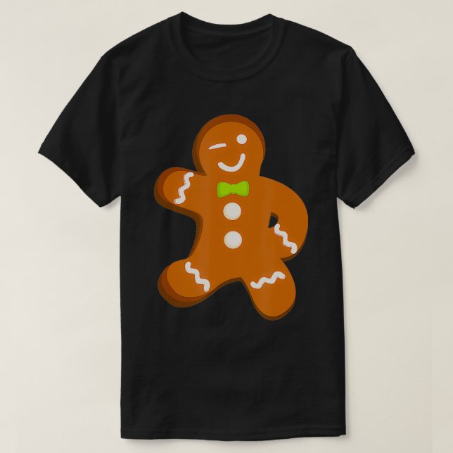 Gingerbrei Man Christmas Cookie Baking Team T-Shirt (Design vorne)