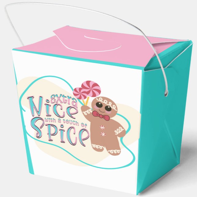 Gingerbrei Man Christmas Leckerei Box Geschenkschachtel (Rückseite)