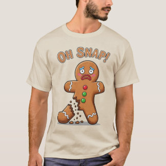 Gingerbrei Man endlich Schnappschuss Weihnachten T-Shirt