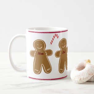 Gingerbrei Man Personalize Name Family Holiday Kaffeetasse