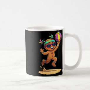 Gingerbrei Man spielt Volleyball Weihnachten Weihn Kaffeetasse