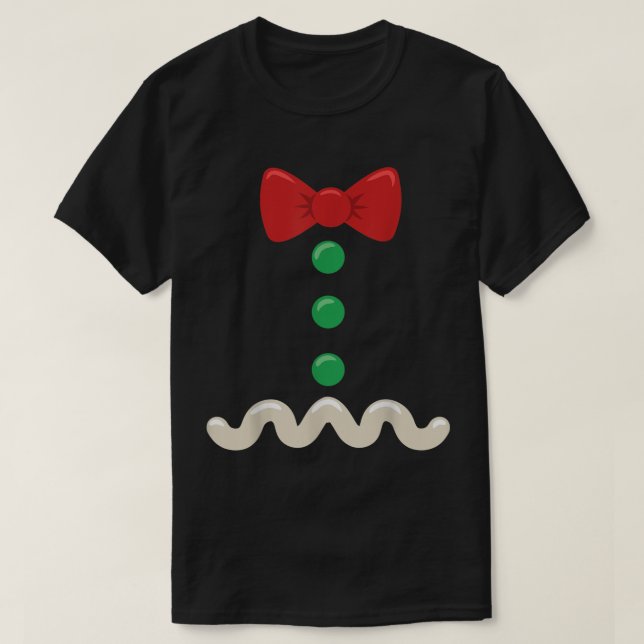 Gingerbrei Man Weihnachtskostüm T-Shirt (Design vorne)