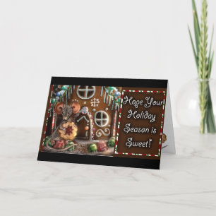 Gingerbrei Maus Sweet Christmas Card Karte