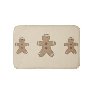 Gingerbrei Men Christmas Bath Mat Badematte