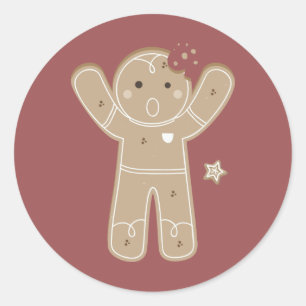 Gingerbrei Men Holiday Sticker