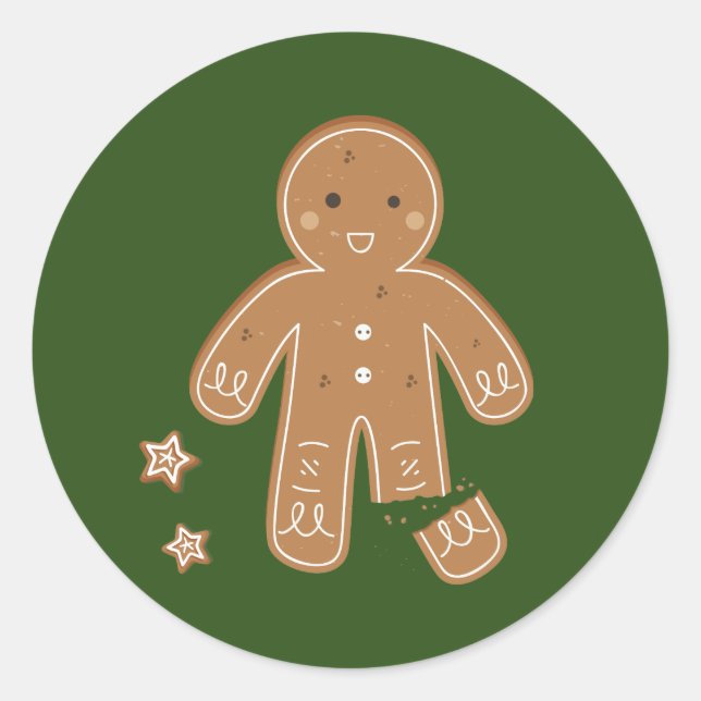 Gingerbrei Men Holiday Sticker (Vorderseite)