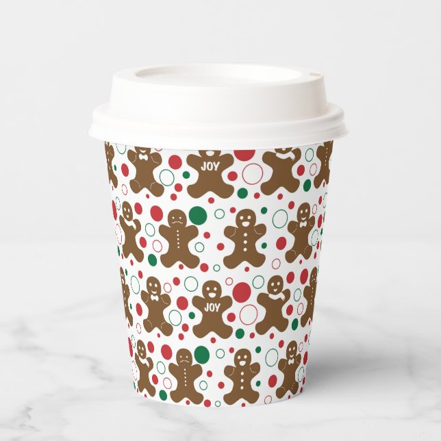 Gingerbrei Men Paper Cup Pappbecher (Vorderseite)