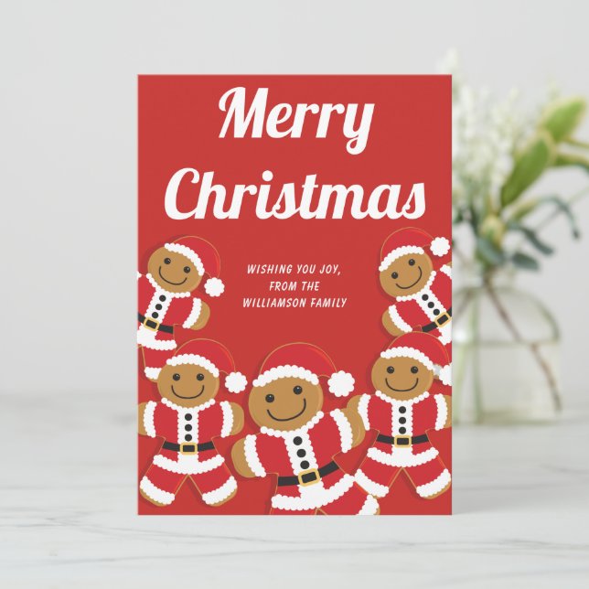 Gingerbrei Weihnachtsfeiertag (Stehend Vorderseite)