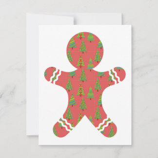 Gingerbrei Weihnachtskarte Feiertagskarte