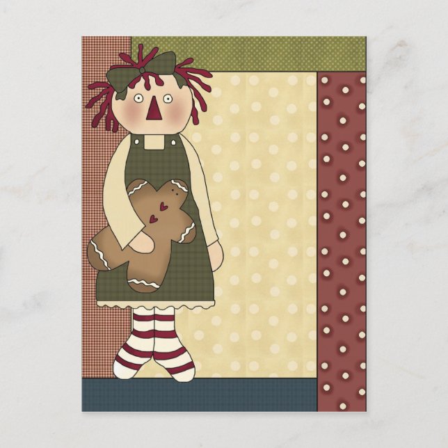 Gingerbret Delights Postkarte (Vorderseite)