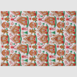 Gingerbrett House Needlework Weihnachtsfeiertage Seidenpapier