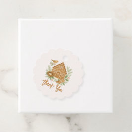 Gingerbrett Hütte Winter Nesting Baby Dusche Geschenkanhänger