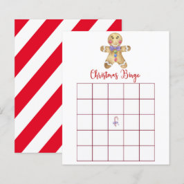 Gingerbrett man - Christmas Bingo Game Card
