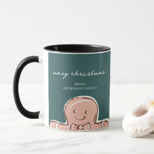 GingerBroadMan Metal GreenFrohe Weihnachten Tasse