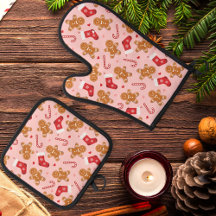 Gingerbrot Candy Cane Strumpf Weihnachtsrosa