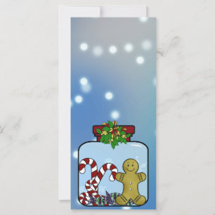 Gingerbrot & Candy Jar Weihnachtskarte