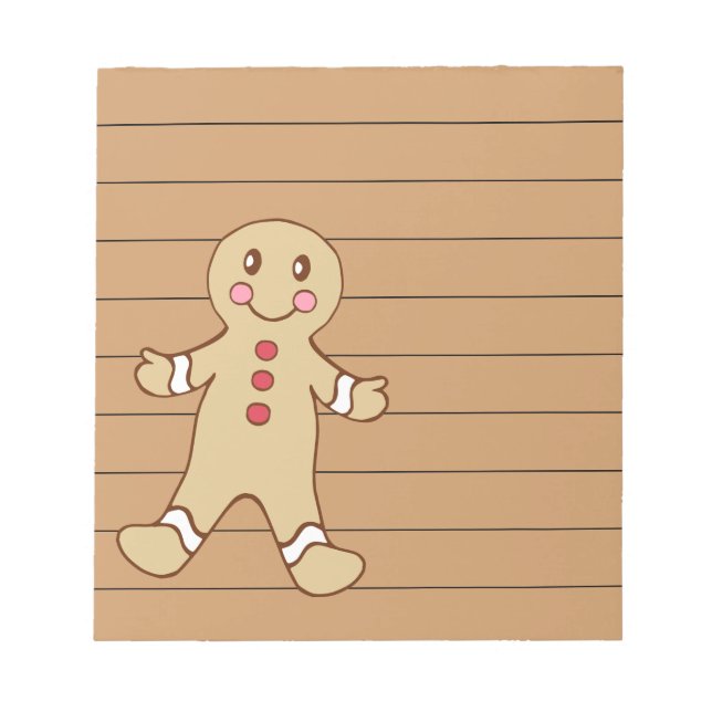 Gingerbrot Chocolate Notepad Notizblock (Vorderseite)
