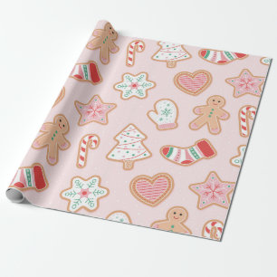 Gingerbrot Cookie Delight Pattern Geschenkpapier