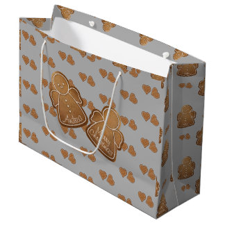 Gingerbrot-Cookie Fügen Sie Ihren Engel Dove Gray  Große Geschenktüte