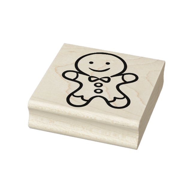 Gingerbrot Cookie Man Weihnachtskautschuk-Briefmar Gummistempel (Stempel)