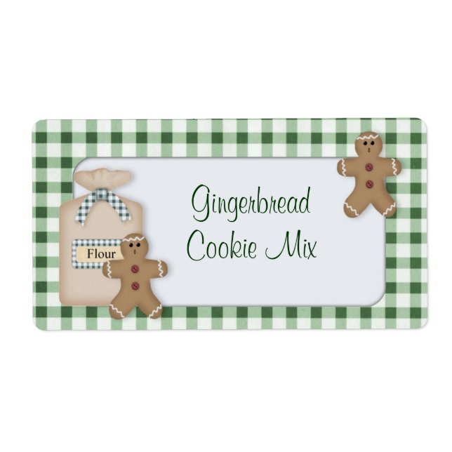 Gingerbrot Cookie Mix Label (Vorne)