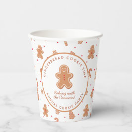 Gingerbrot Cookie Weihnachtsgebäck Party Papercup Pappbecher